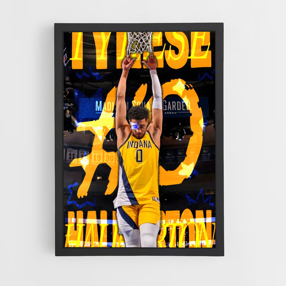 Poster Tyrese haliburton – affiche Basketball (vue 2)